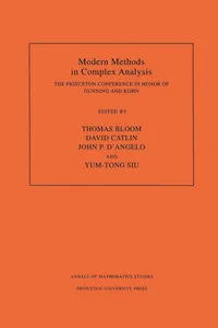 Modern Methods in Complex Analysis, Volume 137_cover