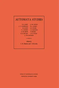 Automata Studies, Volume 34_cover