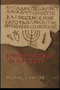 Jewish Marriage in Antiquity_cover
