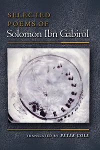 Selected Poems of Solomon Ibn Gabirol_cover