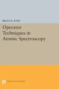 Operator Techniques in Atomic Spectroscopy_cover