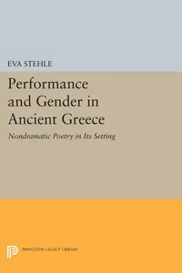 Performance and Gender in Ancient Greece_cover