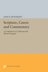 Scripture, Canon and Commentary_cover