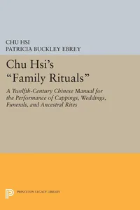 Chu Hsi's Family Rituals_cover