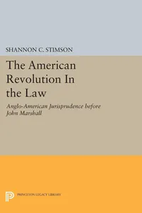 The American Revolution In the Law_cover