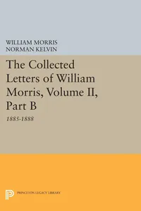 The Collected Letters of William Morris, Volume II, Part B_cover