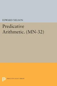 Predicative Arithmetic_cover