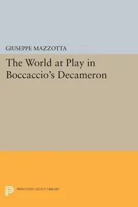 The World at Play in Boccaccio's Decameron_cover