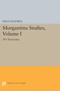 Morgantina Studies, Volume I_cover