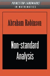 Non-standard Analysis_cover