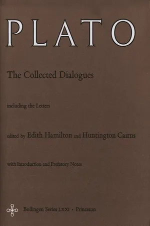 The Collected Dialogues of Plato