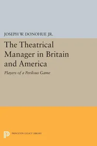 The Theatrical Manager in Britain and America_cover