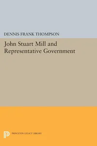 John Stuart Mill and Representative Government_cover