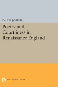 Poetry and Courtliness in Renaissance England_cover