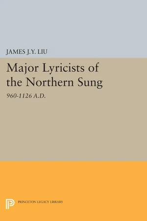 Major Lyricists of the Northern Sung