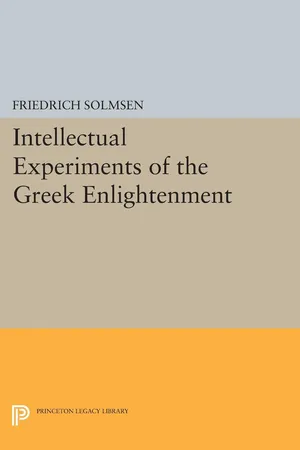 Intellectual Experiments of the Greek Enlightenment