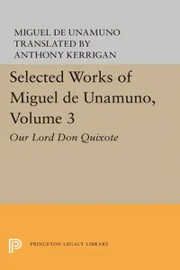 Selected Works of Miguel de Unamuno, Volume 3_cover