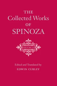 The Collected Works of Spinoza, Volume II_cover