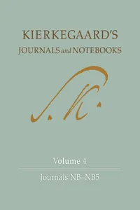 Kierkegaard's Journals and Notebooks, Volume 4_cover