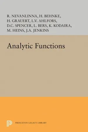 Analytic Functions