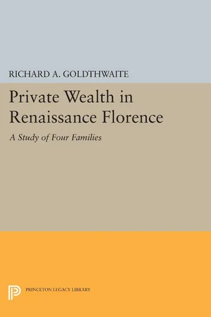 Private Wealth in Renaissance Florence