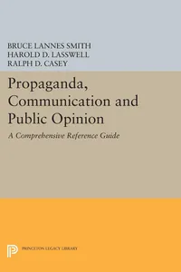 Propaganda, Communication and Public Opinion_cover