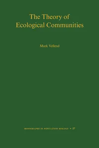 The Theory of Ecological Communities_cover