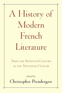 A History of Modern French Literature_cover