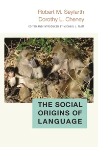 The Social Origins of Language_cover