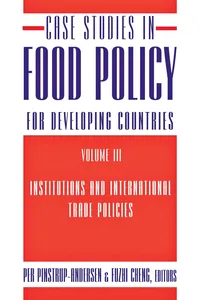 Case Studies in Food Policy for Developing Countries_cover