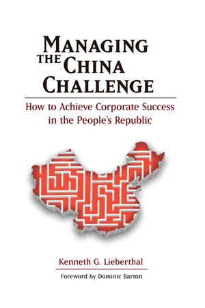 Book cover image for: Managing the China Challenge