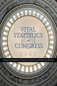 Vital Statistics on Congress 2008_cover