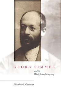 Georg Simmel and the Disciplinary Imaginary_cover