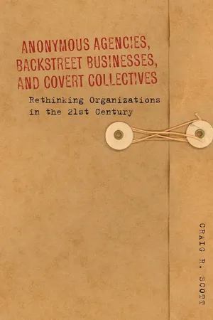 Anonymous Agencies, Backstreet Businesses, and Covert Collectives