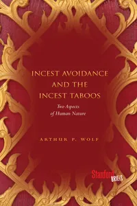 Incest Avoidance and the Incest Taboos_cover