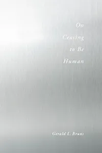 On Ceasing to Be Human_cover