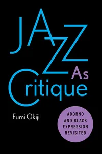 Jazz As Critique_cover