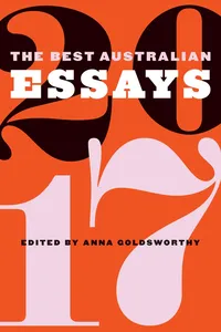 The Best Australian Essays 2017_cover