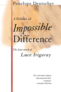 A Politics of Impossible Difference_cover