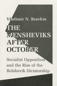 The Mensheviks after October_cover