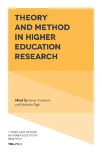 Theory and Method in Higher Education Research_cover