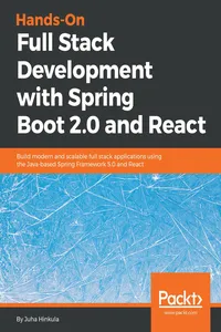 Hands-On Full Stack Development with Spring Boot 2.0 and React_cover