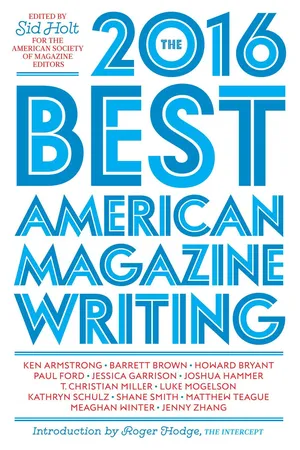 The Best American Magazine Writing 2016