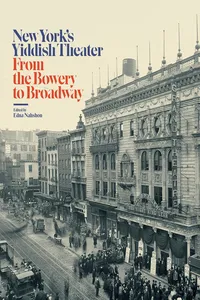 New York's Yiddish Theater_cover