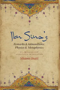 Ibn Sina's Remarks and Admonitions: Physics and Metaphysics_cover