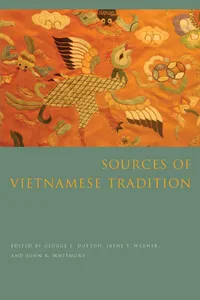 Sources of Vietnamese Tradition_cover