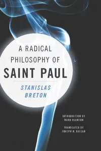 A Radical Philosophy of Saint Paul_cover