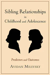 Sibling Relationships in Childhood and Adolescence_cover