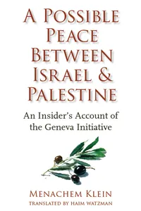 A Possible Peace Between Israel and Palestine_cover