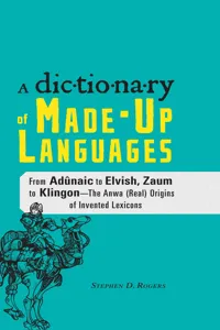 The Dictionary of Made-Up Languages_cover